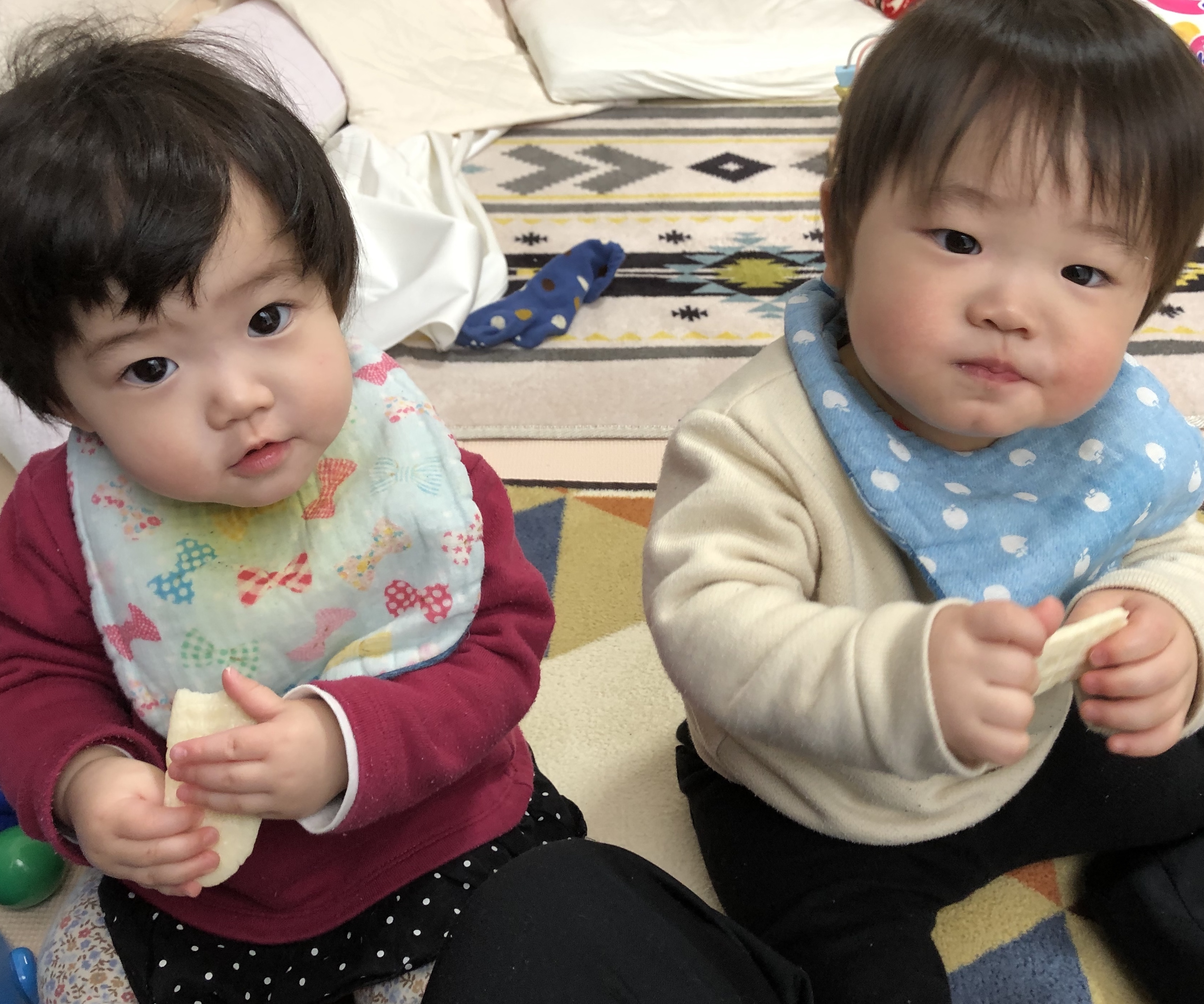 一歳になる男女の双子です 食の好みが全然違う2人 コープデリさんは色々な離乳食があるので 本当に助けられています コープ デリシェ