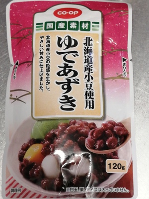 Co Op 国産素材 ゆであずき 北海道産小豆使用 コープ デリシェ Co Op 国産素材 ゆであずき 北海道産小豆使用 コープ デリシェ